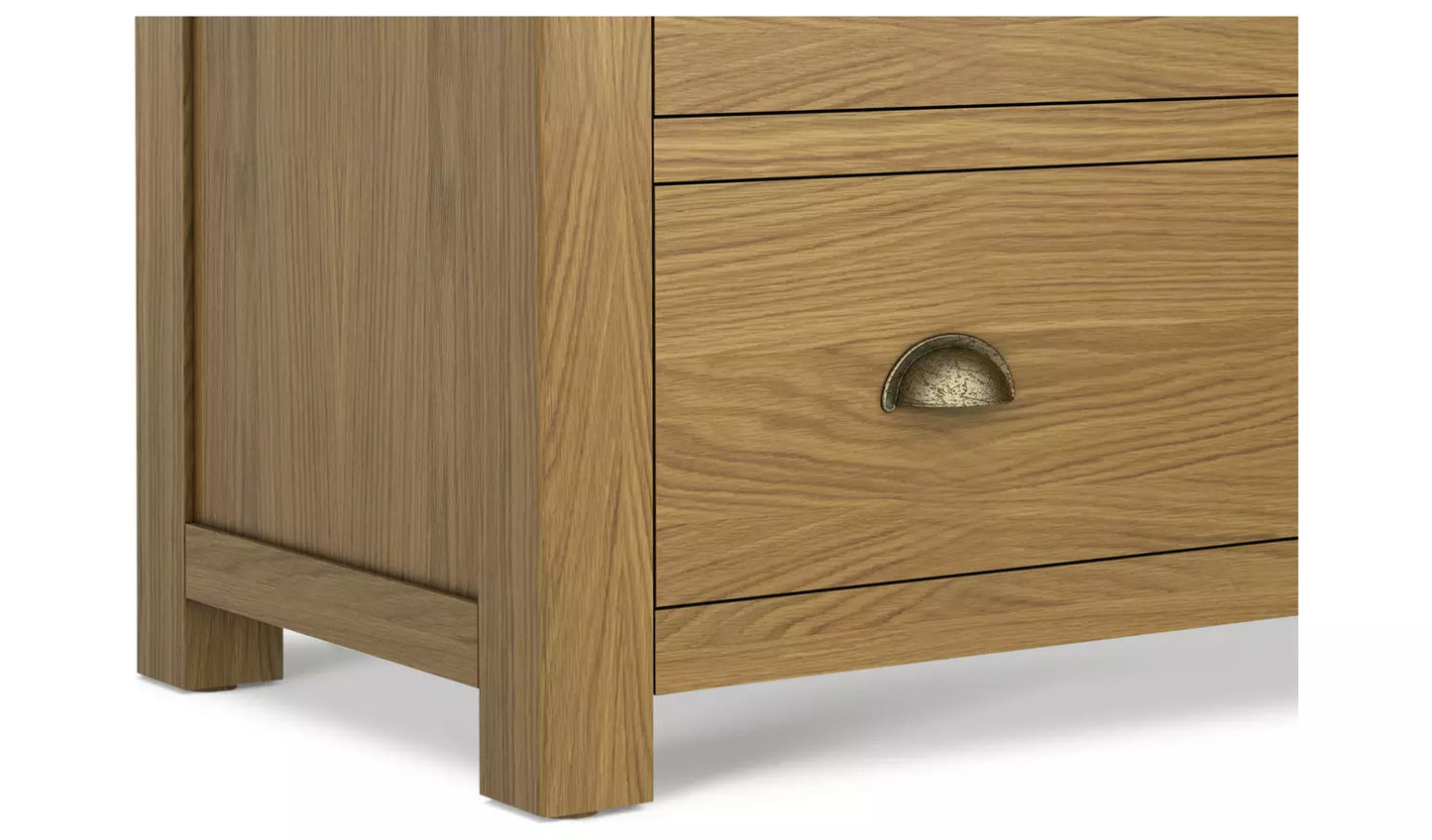 Kent 4 Wide Chest of Drawer - Oak