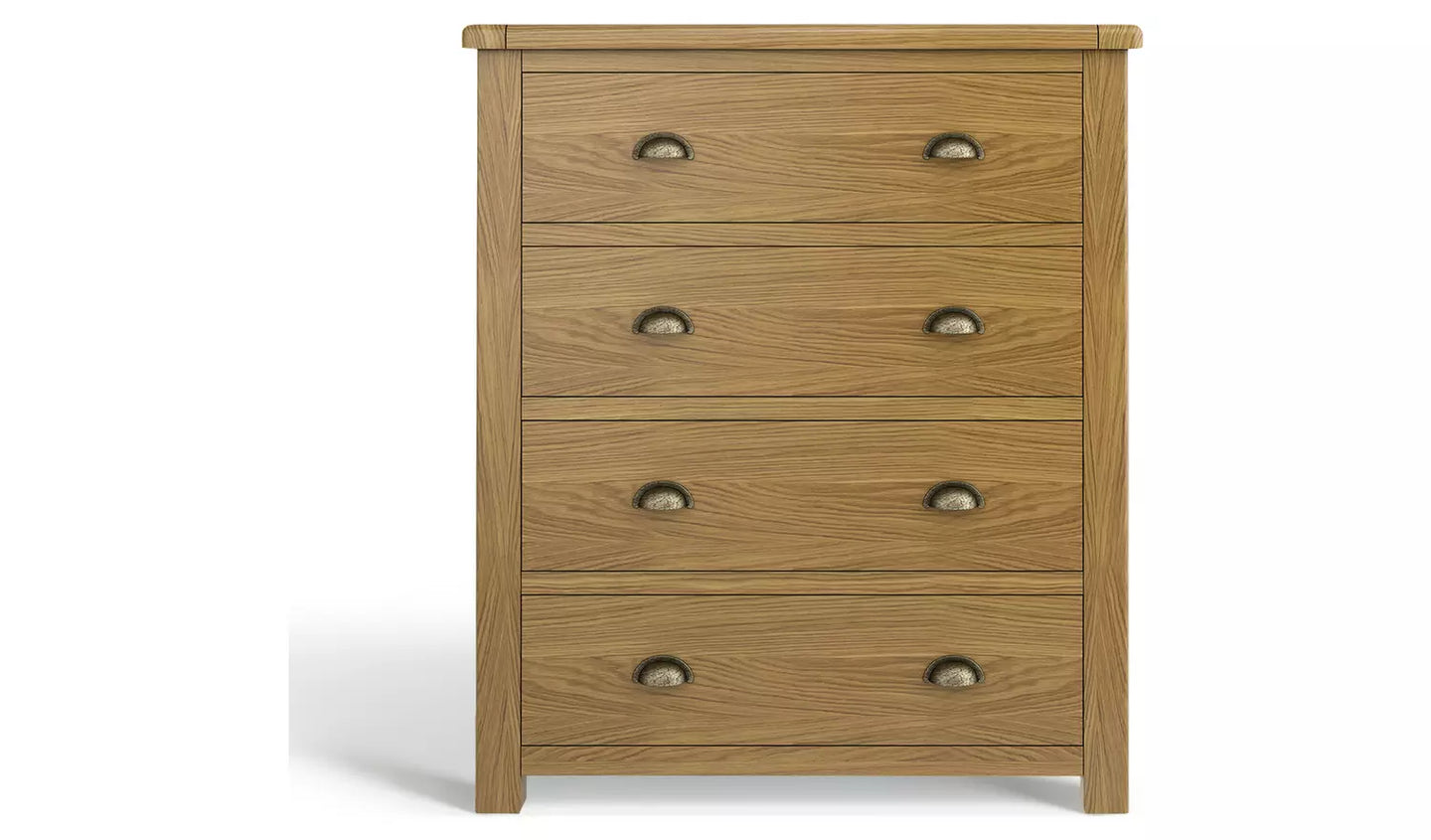 Kent 4 Wide Chest of Drawer - Oak