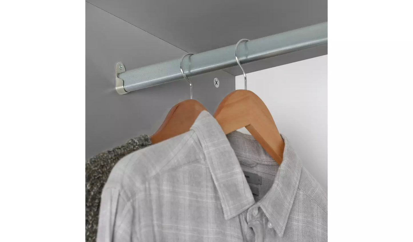 Habitat Jenson 3 Door 4 Drawer Mirror Wardrobe - Grey Gloss