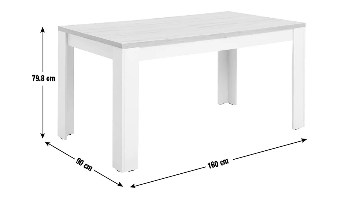 Preston Extending Dining Table - Grey & Oak