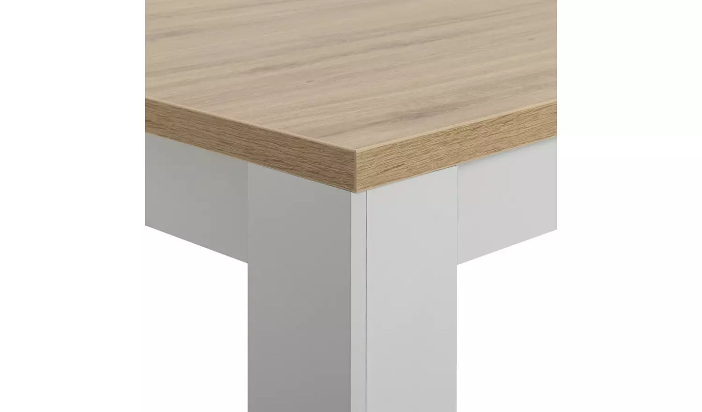 Preston Extending Dining Table - Grey & Oak