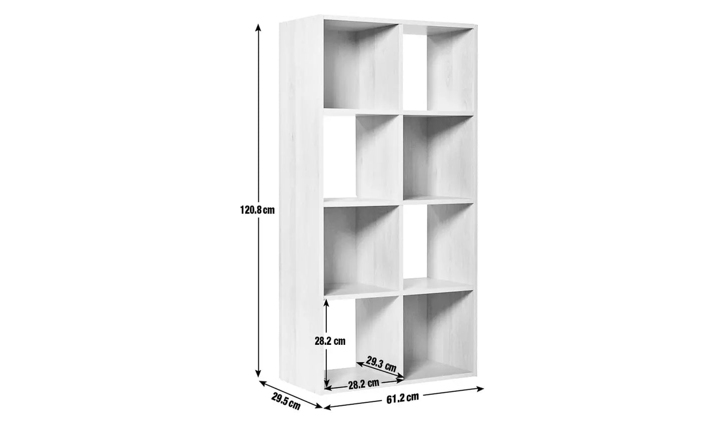 Assembled Squares 8 Cube Storage Unit - White