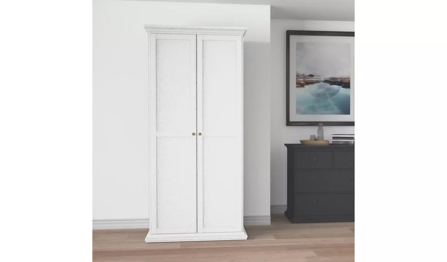 Tvilum Paris 2 Door Wardrobe - White