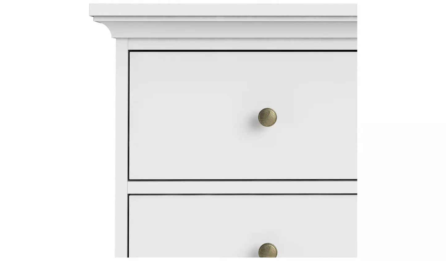 Assembled Tvilum Paris 6 Drawer Chest - White