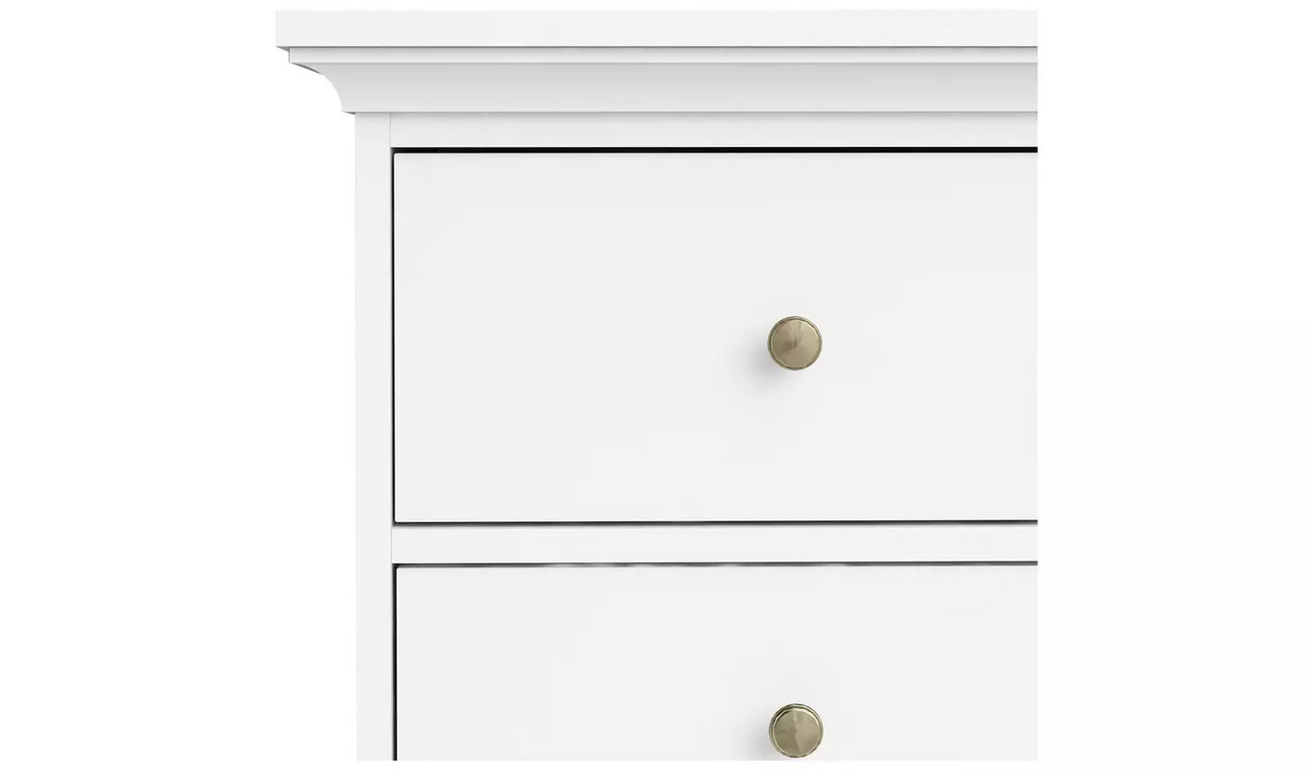 Tvilum Paris 8 Drawer Chest - White