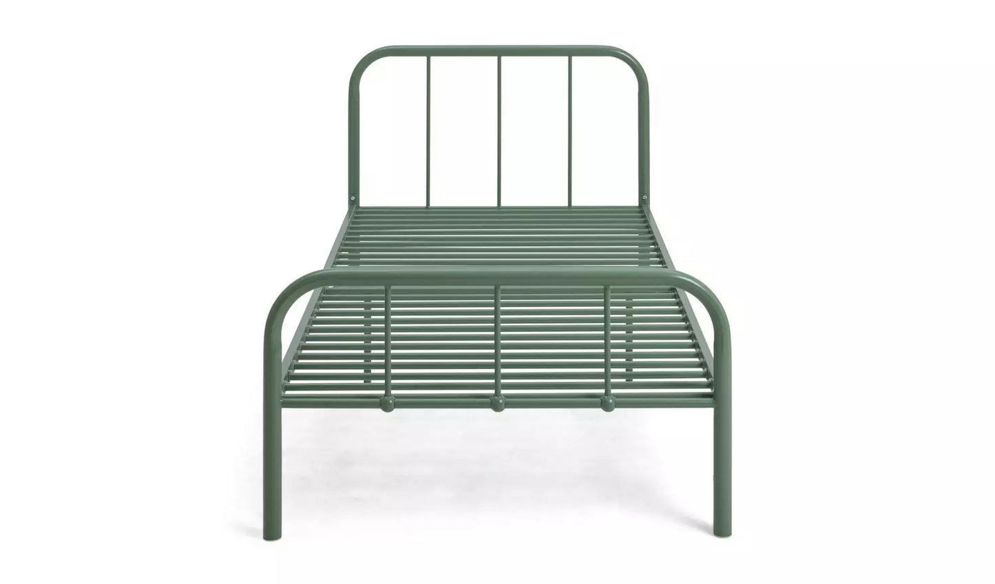 Charlie Single Metal Bed Frame - Green