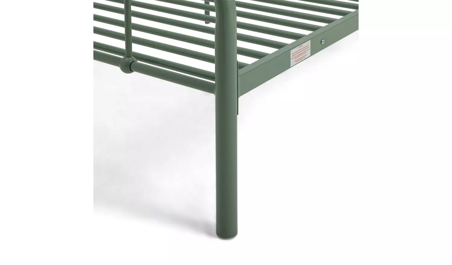 Charlie Single Metal Bed Frame - Green