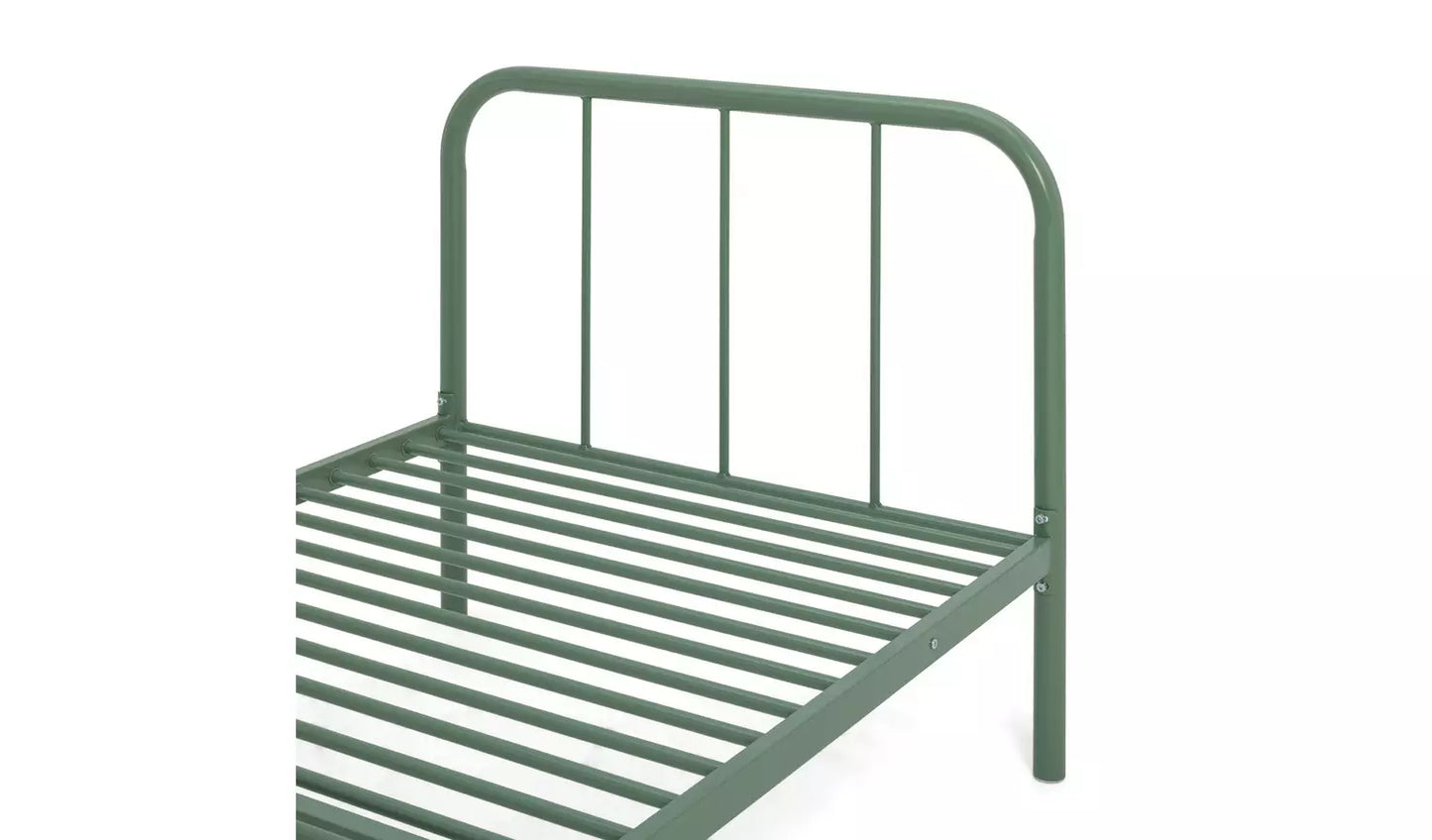 Charlie Single Metal Bed Frame - Green