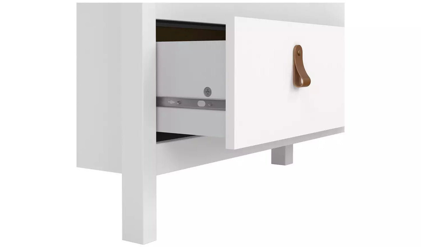 Assembled Tvilum Madrid 8 Drawer Chest - White (damage)