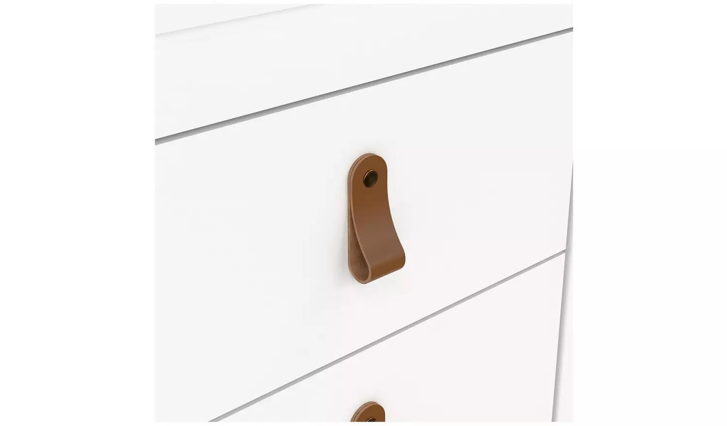 Assembled Tvilum Madrid 8 Drawer Chest - White (damage)