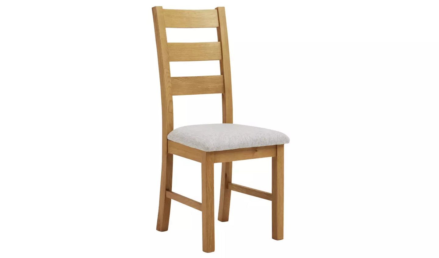 Assembled Ashwell Pair of 2 Oak Dining Chairs - Natural