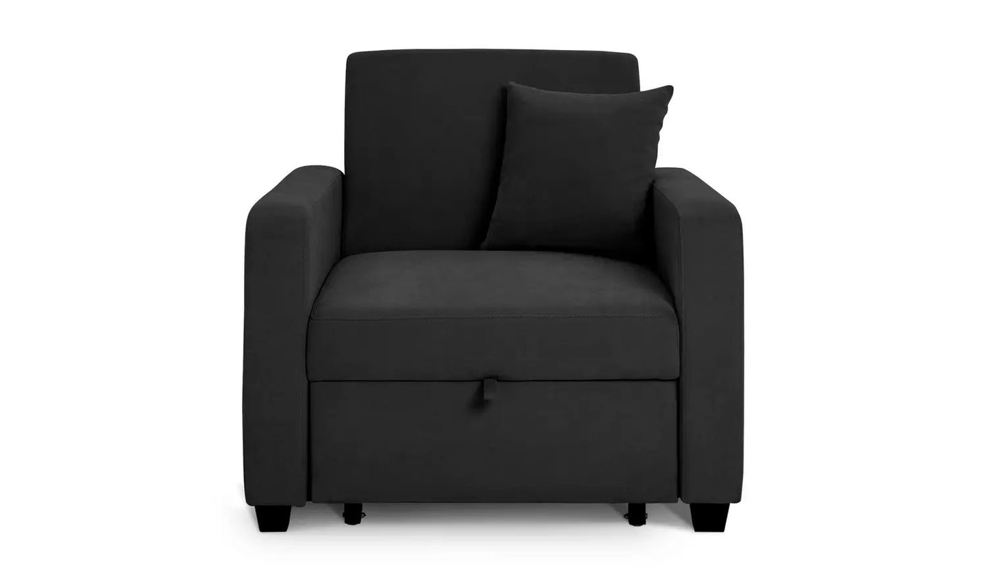 Habitat Reagan Fabric Chairbed - Charcoal