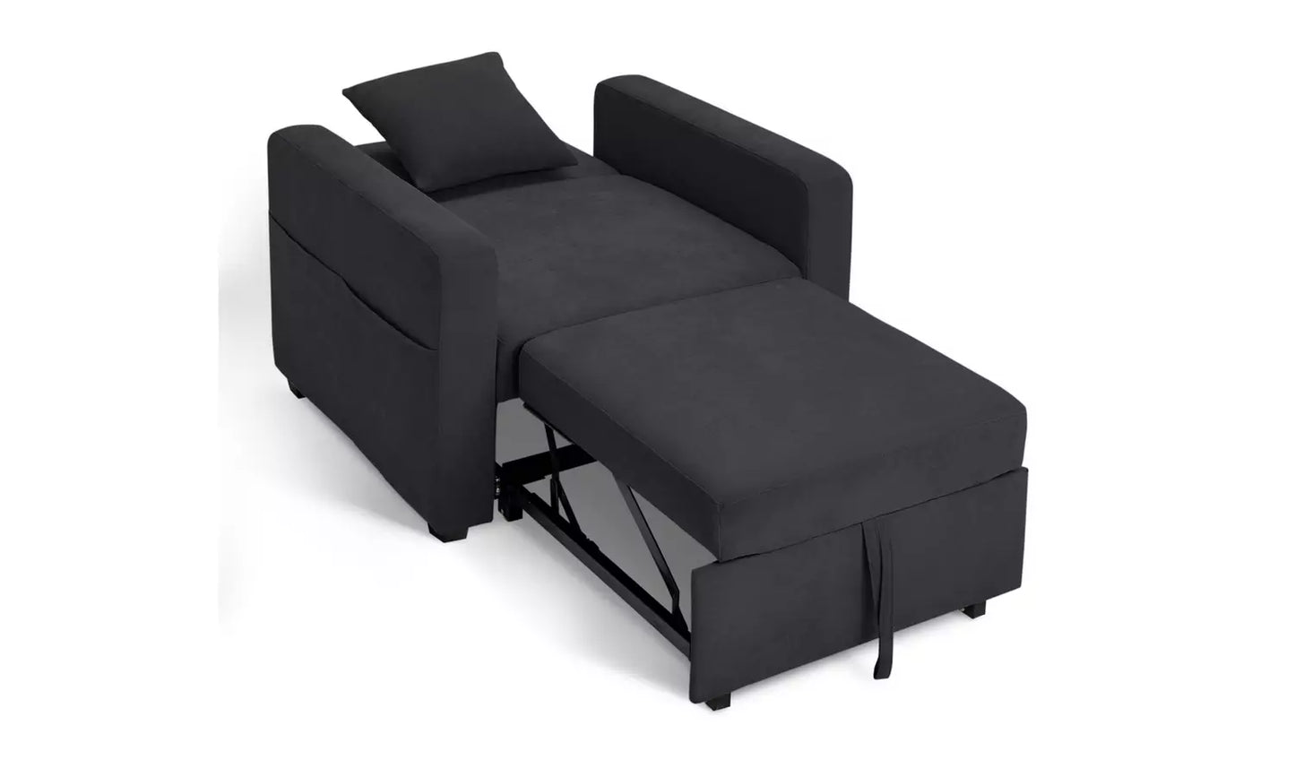 Habitat Reagan Fabric Chairbed - Charcoal