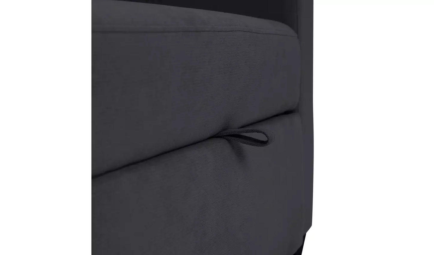 Habitat Reagan Fabric Chairbed - Charcoal