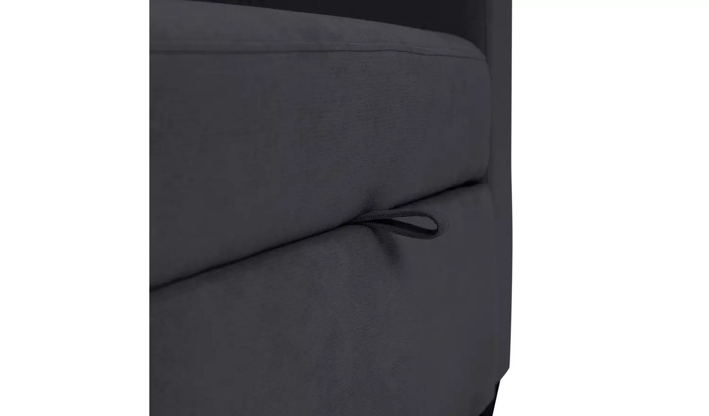 Habitat Reagan Fabric Chairbed - Charcoal