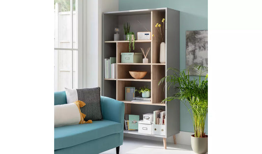 Assembled Habitat Skandi Wide Shelving Unit - White