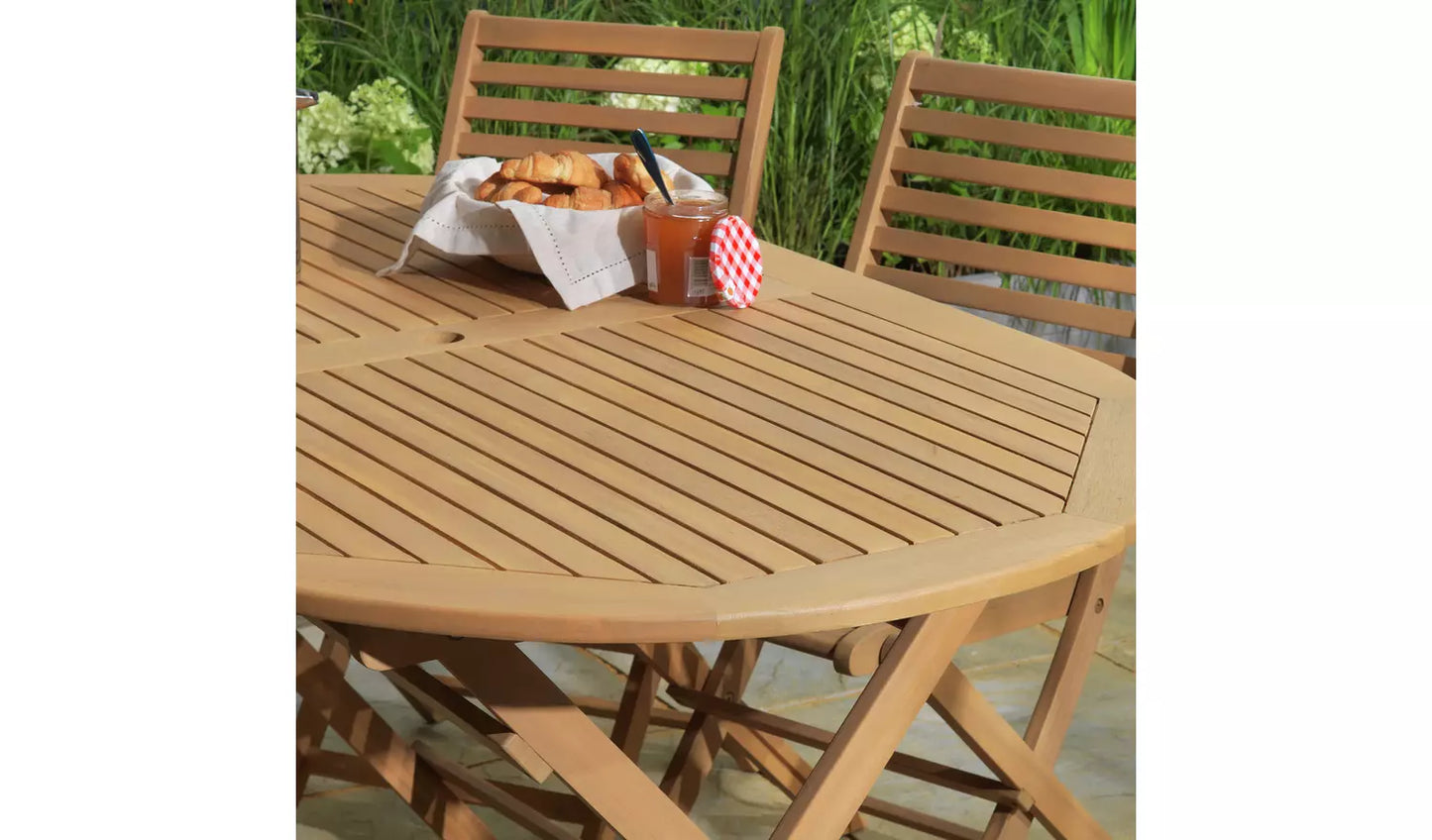 Newbury 6 Seater Folding Wooden Patio Set