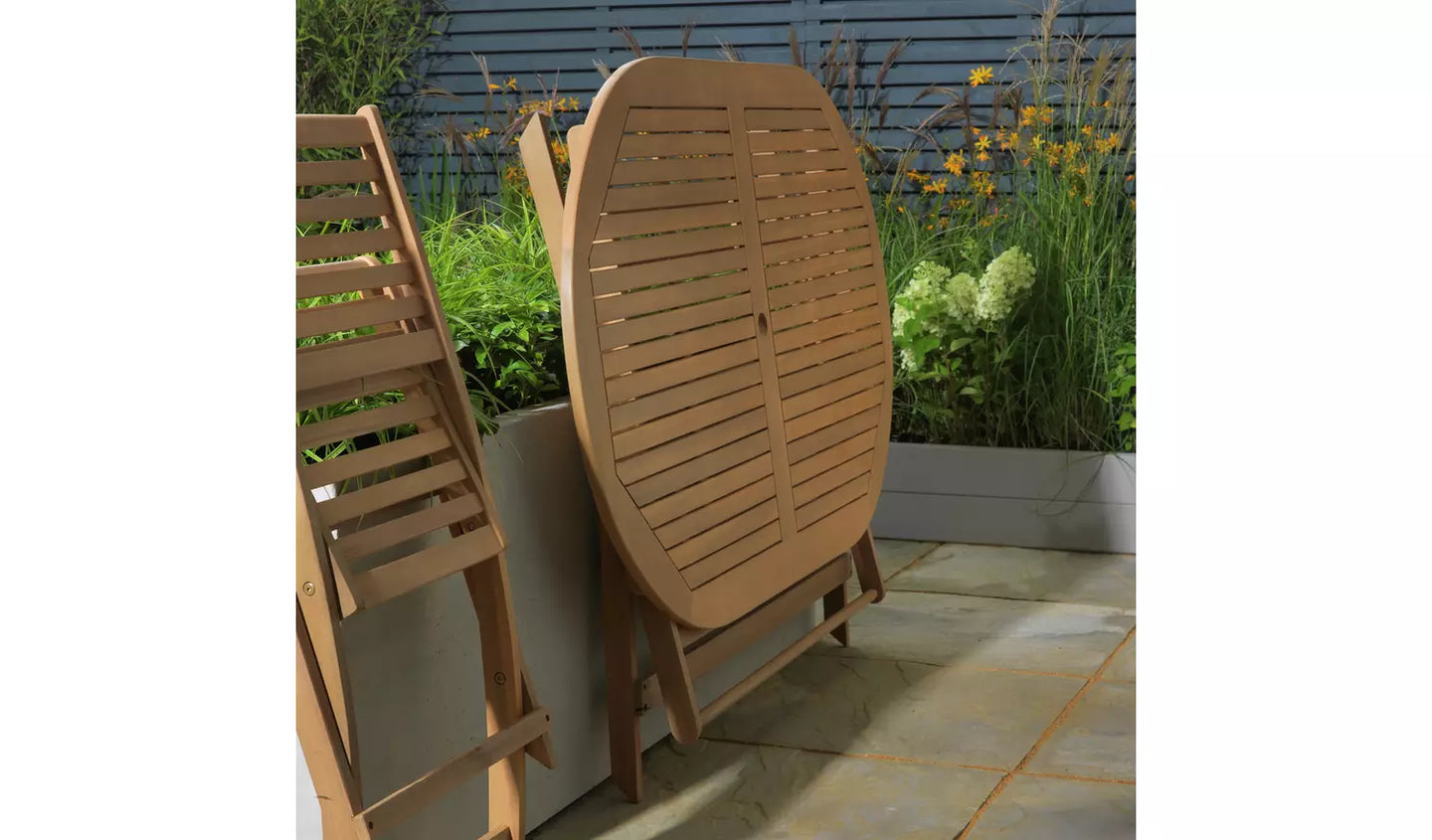 Newbury 6 Seater Folding Wooden Patio Set
