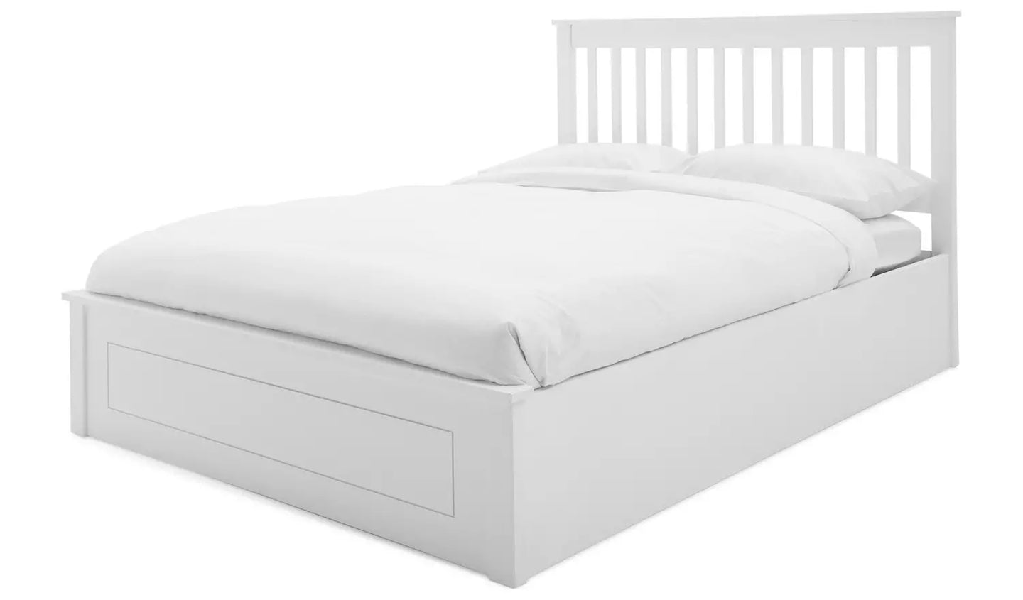 Habitat Aspley Kingsize Wooden Ottoman Bed Frame - White