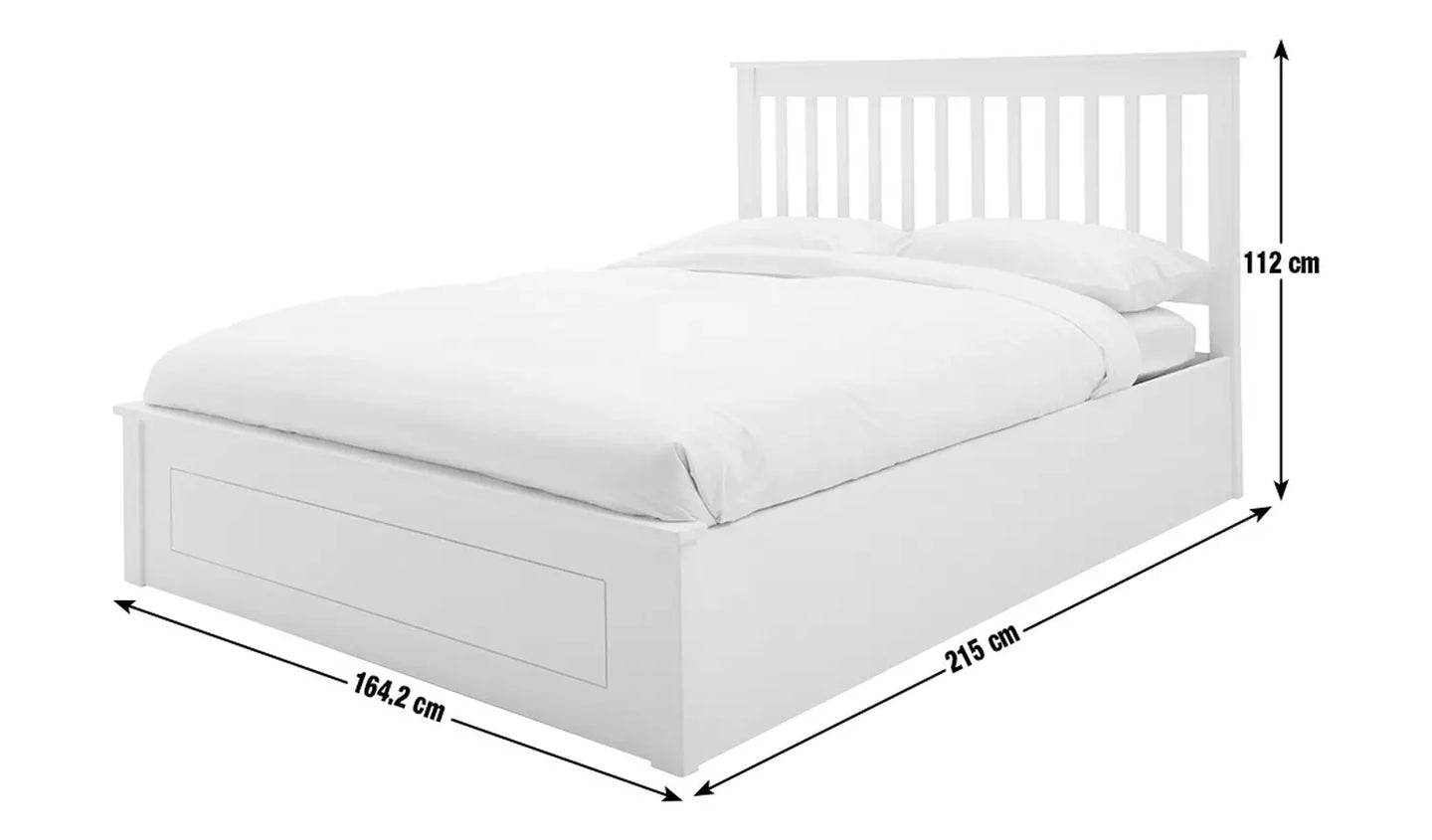 Habitat Aspley Kingsize Wooden Ottoman Bed Frame - White