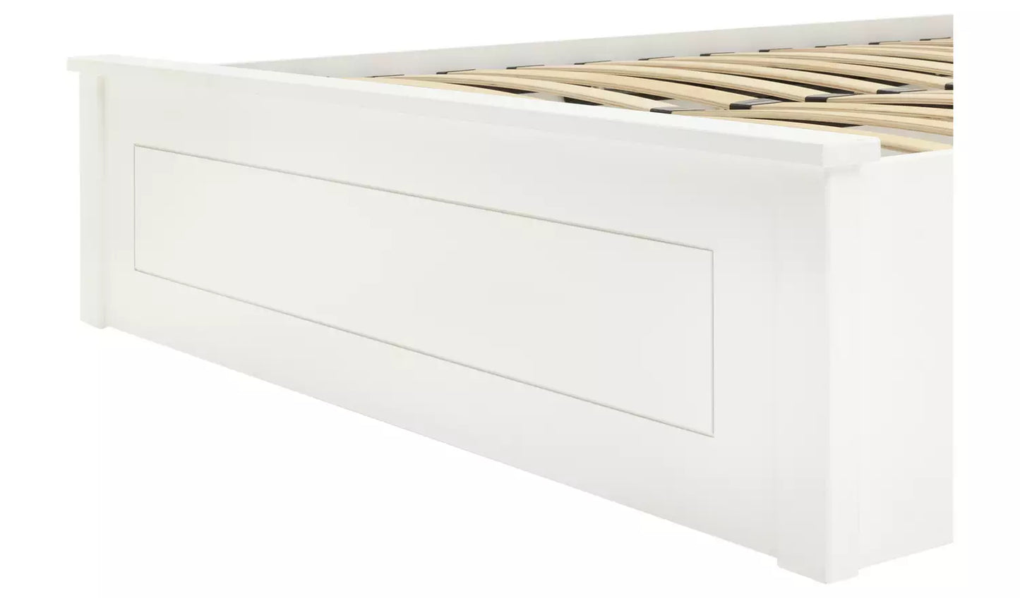 Habitat Aspley Kingsize Wooden Ottoman Bed Frame - White