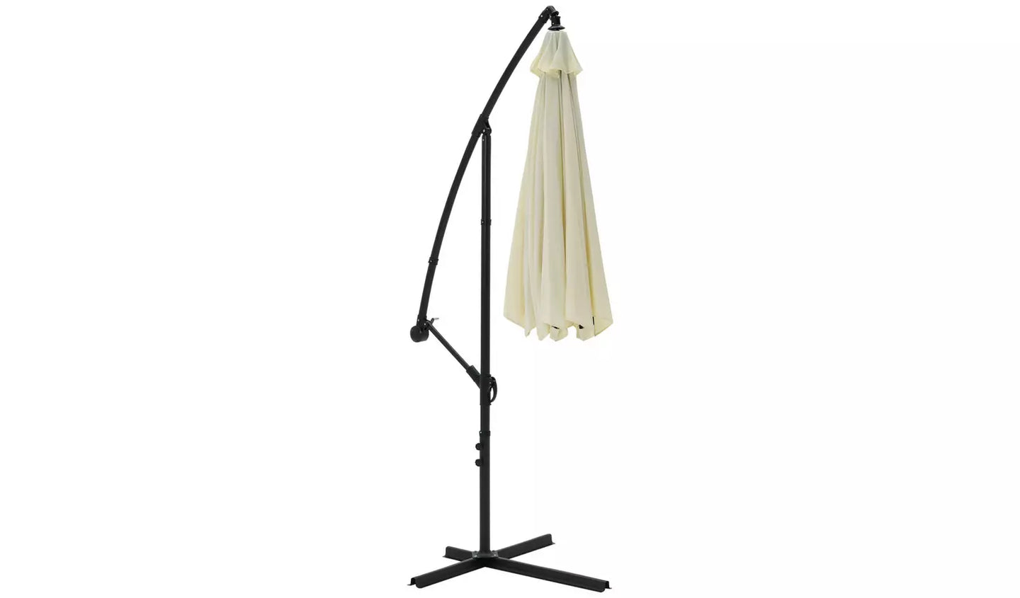 Habitat 3m Overhanging Garden Parasol - Cream