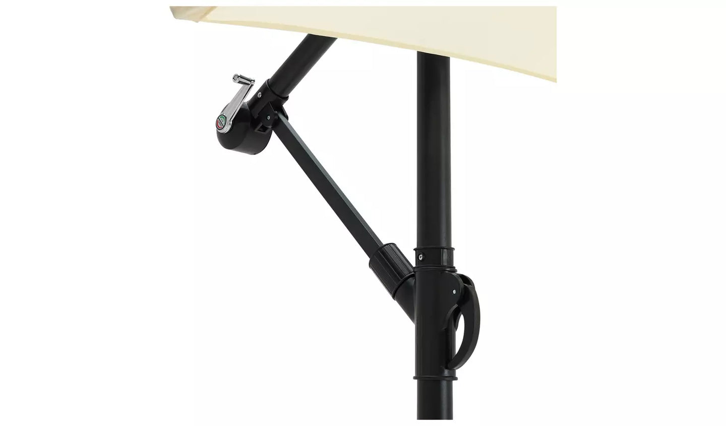 Habitat 3m Overhanging Garden Parasol - Cream
