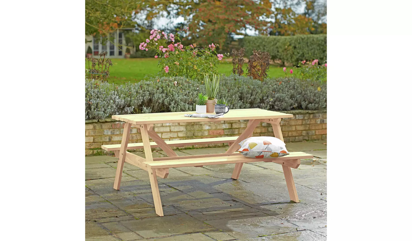 4 Seater Wooden Garden Bench
