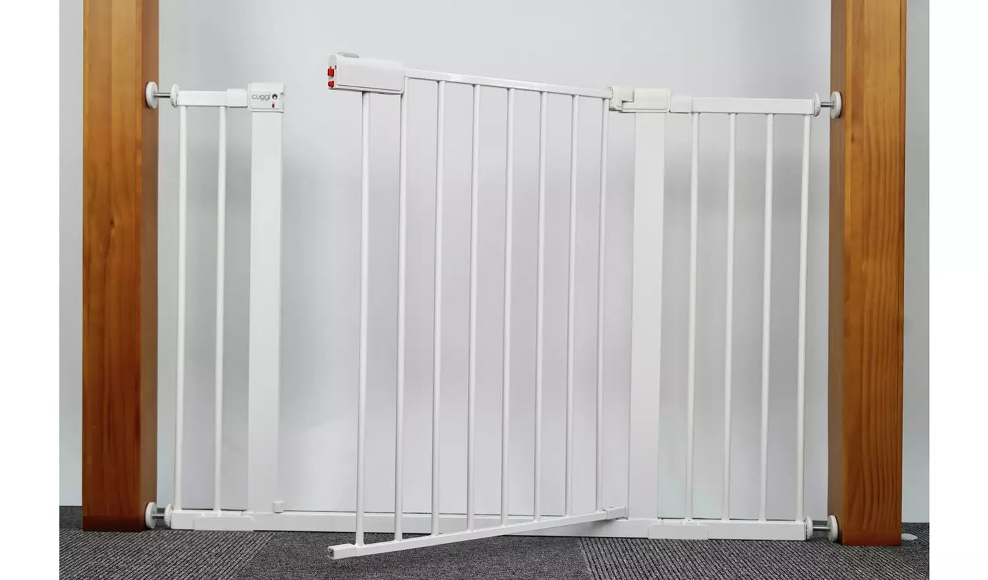 Cuggl Pressure Fit Extra Wide Safety Gate - White
