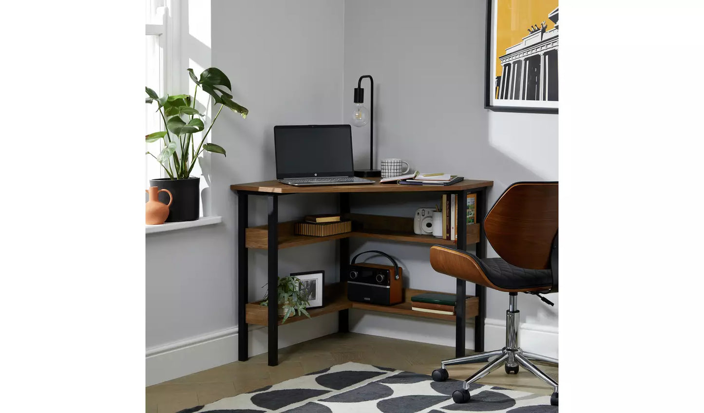 Assembled Habitat Nomad Corner Office Desk - Natural
