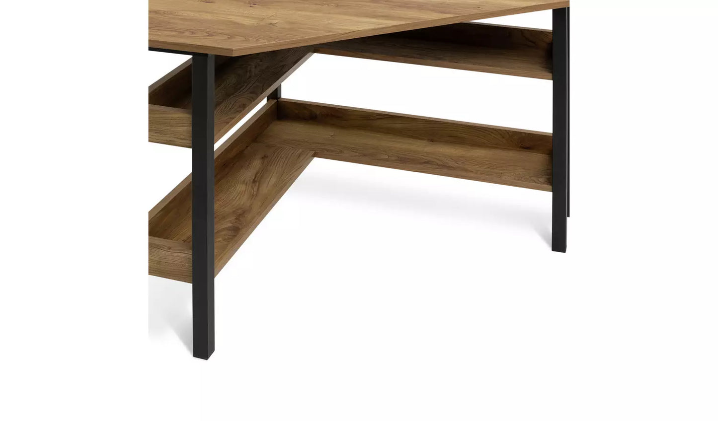 Assembled Habitat Nomad Corner Office Desk - Natural
