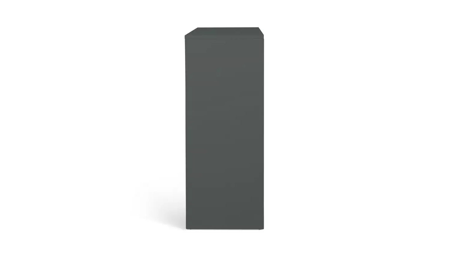 Assembled Chloe 2 Door Shoe Storage Cabinet - Grey