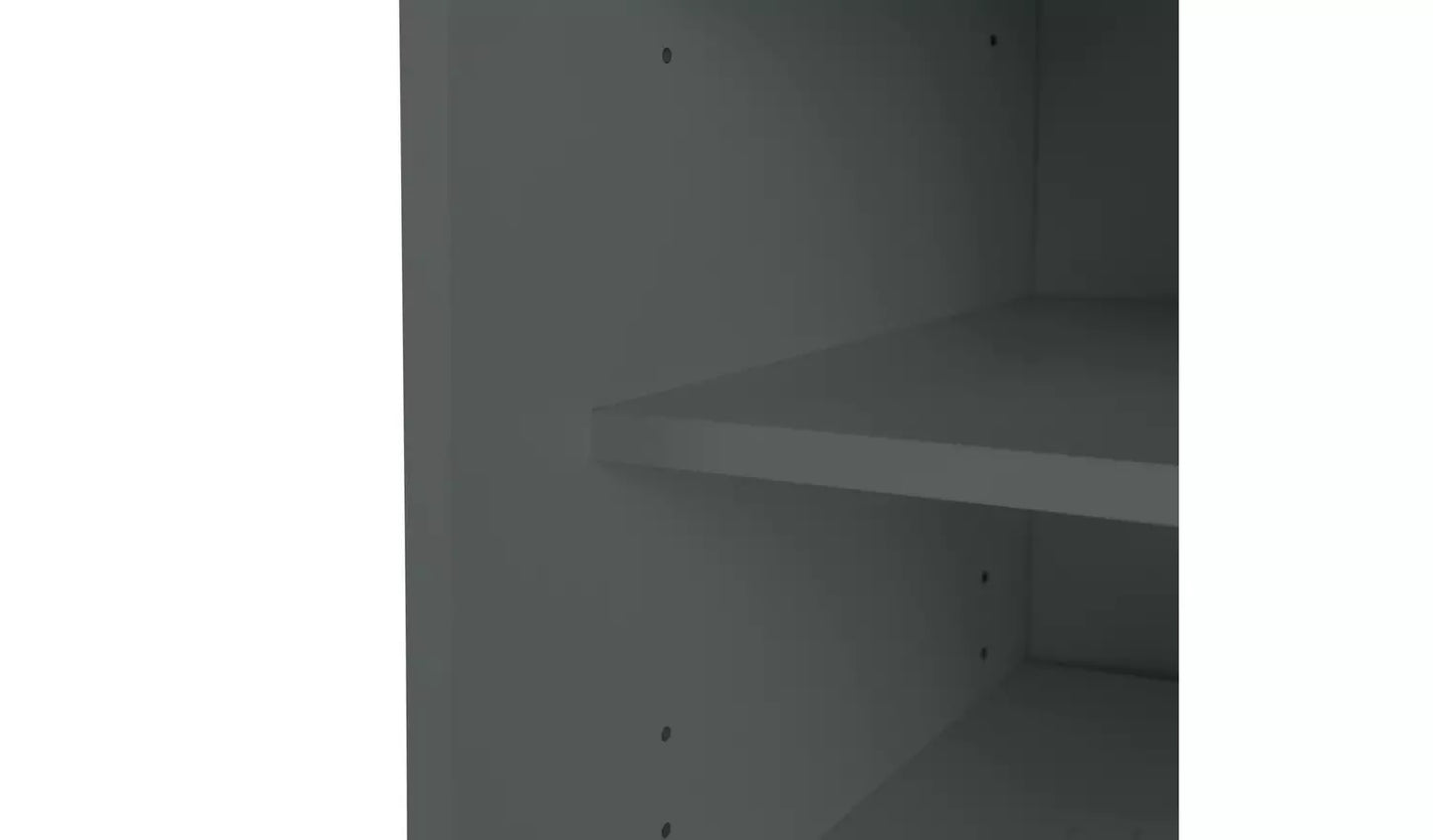 Chloe 2 Door Shoe Storage Cabinet - Grey