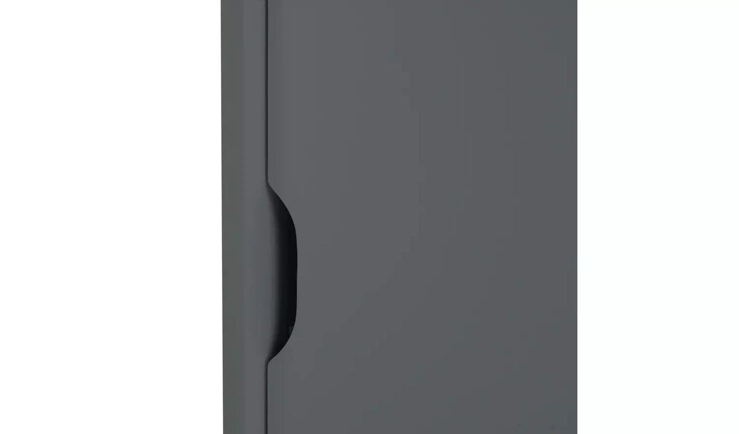 Assembled Chloe 2 Door Shoe Storage Cabinet - Grey
