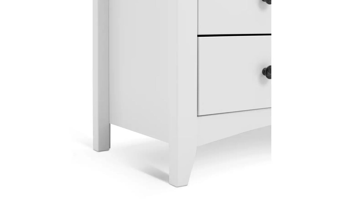 Assembled Minato Slim 6 Drawer Chest - White