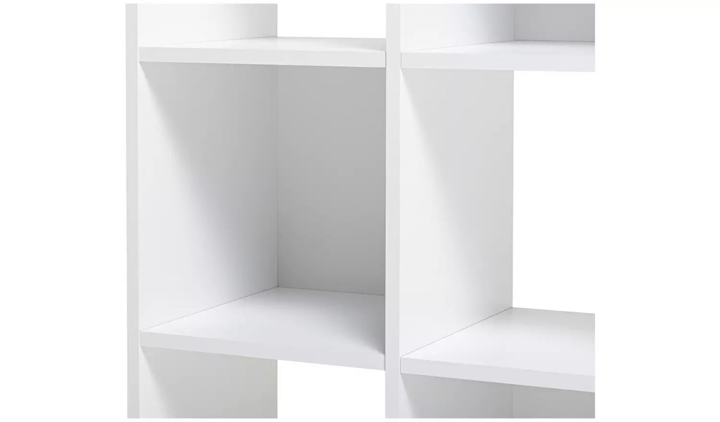 Assembled Squares 9 Cube Storage Unit - White