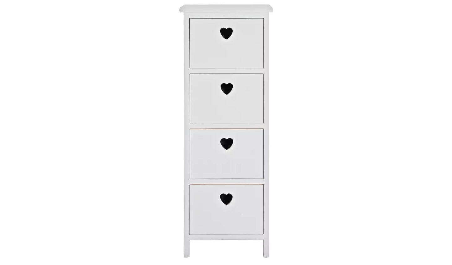 Assembled  Edie 4 Drawer Storage Unit – White