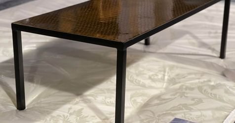 Raza Coffee Table - Brass