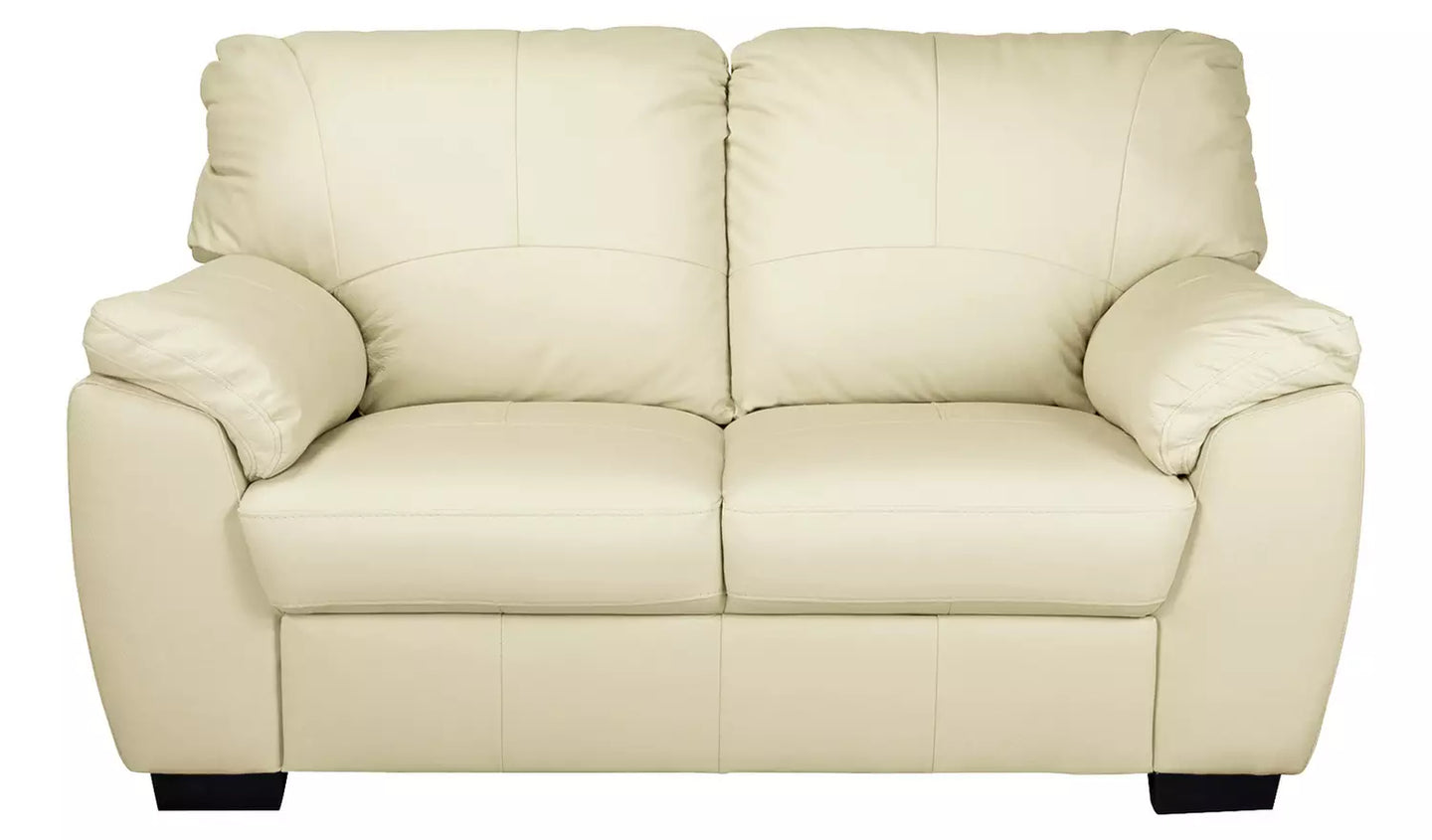 Milano Leather 2 Seater Sofa - Ivory