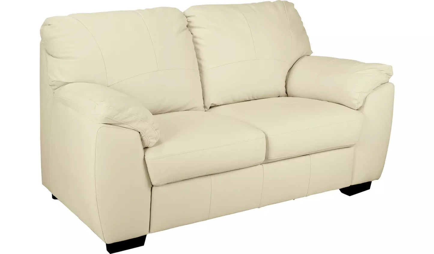 Milano Leather 2 Seater Sofa - Ivory