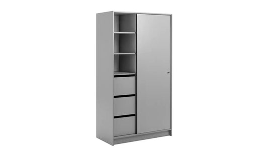 Malibu 1 Door Sliding Wardrobe - Grey