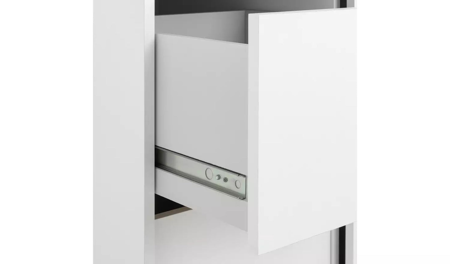 Malibu 1 Door Sliding Wardrobe - White