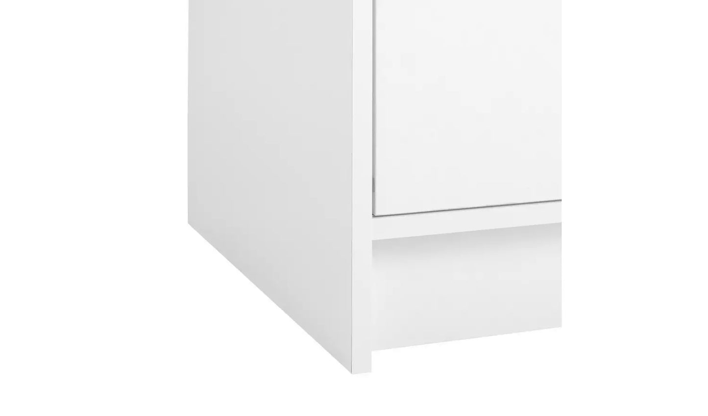 Malibu 1 Door Sliding Wardrobe - White