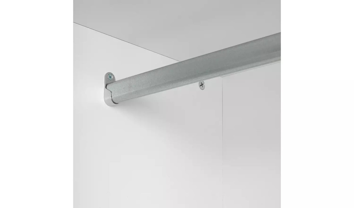 Malibu 1 Door Sliding Wardrobe - White