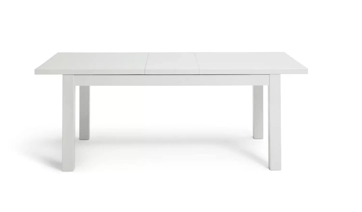 Lyssa Extending 6-8 Seater Dining Table - White (minor mark)