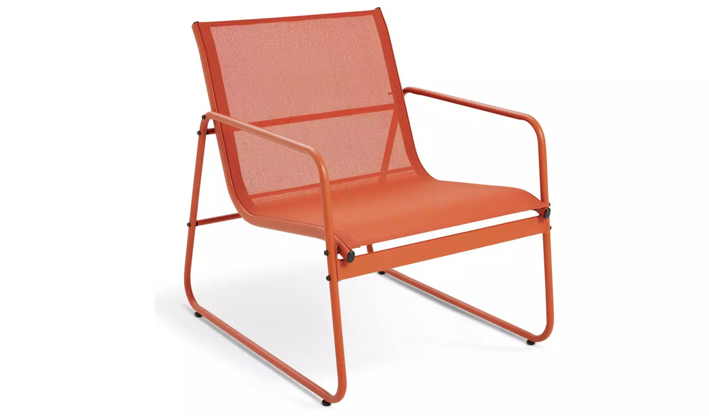 Habitat Cali 4 Seater Metal Patio Set - Orange