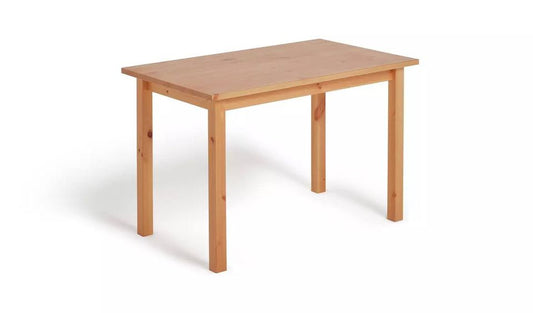 Habitat Ashdon Solid Pine 4 Seat Dining Table - Oak Stain