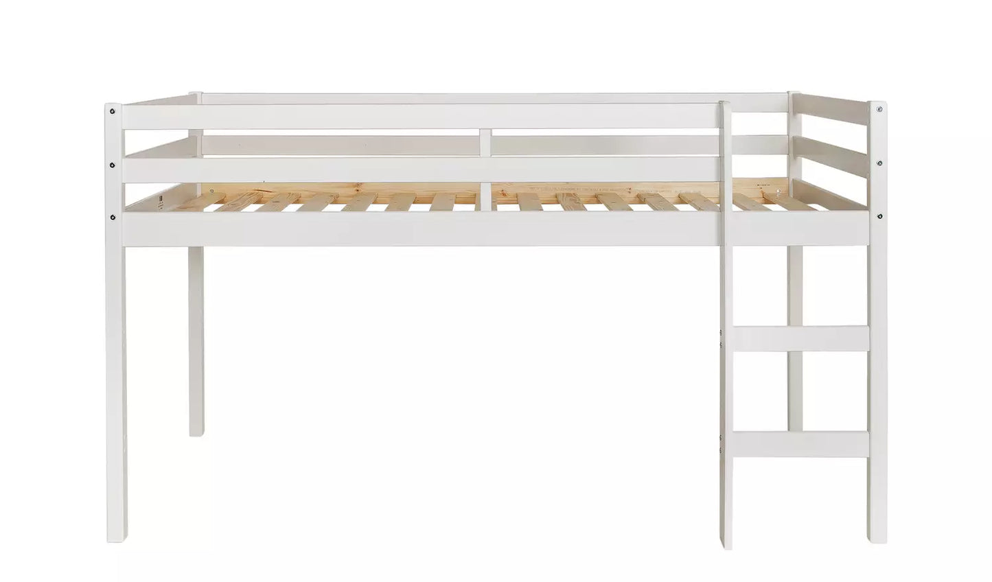 Kaycie Mid Sleeper Shorty Bed Frame - White