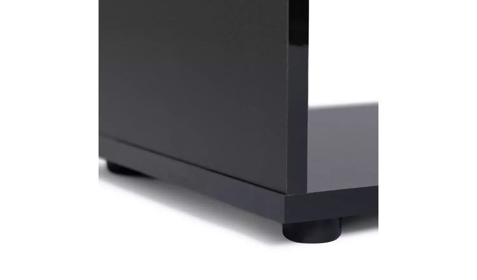 Assembled Habitat Hayward 5 Shelf Bookcase - Black Gloss