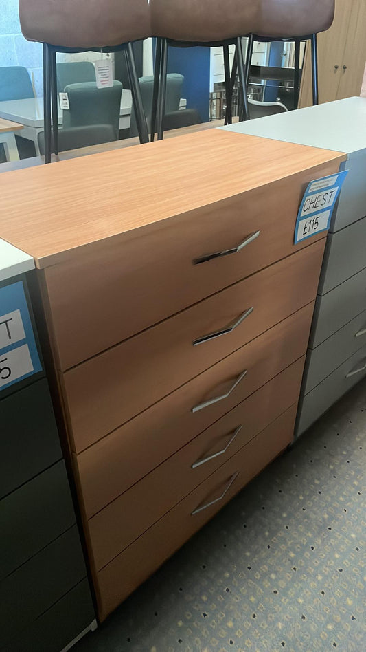 Assembled 5 Drawer Chest